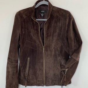 Chocolate suede Alfani jacket